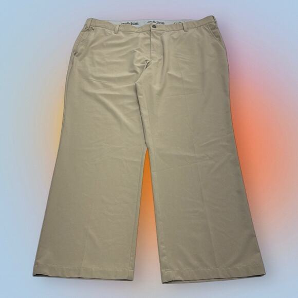ADIDAS GOLF Men’s 42 x 30 Khaki Tan Performance Pant - Picture 2 of 3